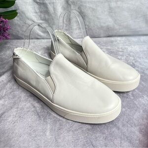 COLE Haan Grandpro Spectator 2.0 Women's Leather Slip-On Sneakers Ivory Size 10B